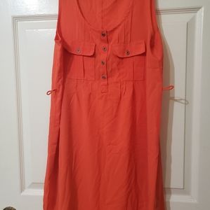 Forever 21 Long Tangerine Dress